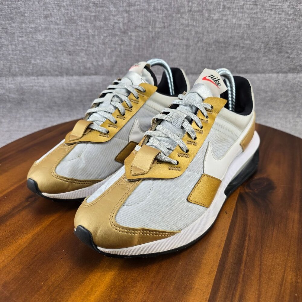 Nike Air Max Pre-Day Sneakers Womens Size 8.5 Gold & White Athletic Shoes - Picture 4 of 14